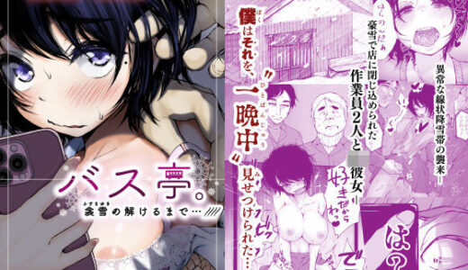 バス亭。衾雪の解けるまで・・・/// raw